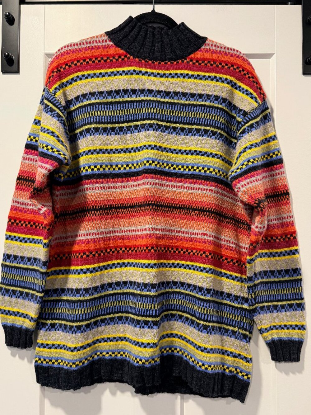 Westbound Nordic-Style Striped Heavyweight Cotton Sweater